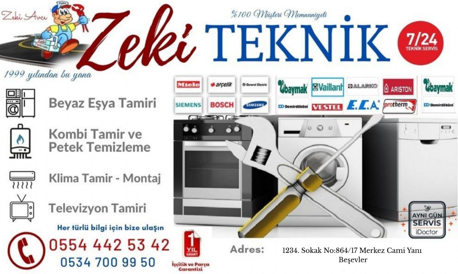 beşevler beyaz eşya servisi